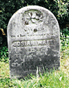 Headstone for baby Josiah Ware