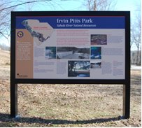 Irvin Pitts Park Marker